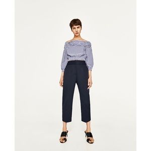 NWT Zara Navy Trousers